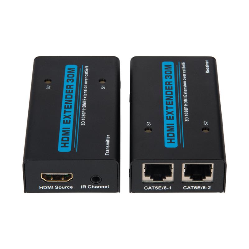 V1.3 HDMI Extender 30 м через двойной кабель cat5e \/ 6 Поддержка Full HD 1080P