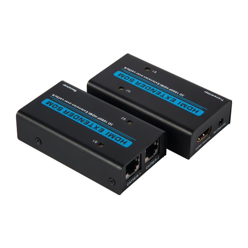 V1.3 HDMI Extender 50 м через двойной кабель cat5e \/ 6 Поддержка Full HD 1080P