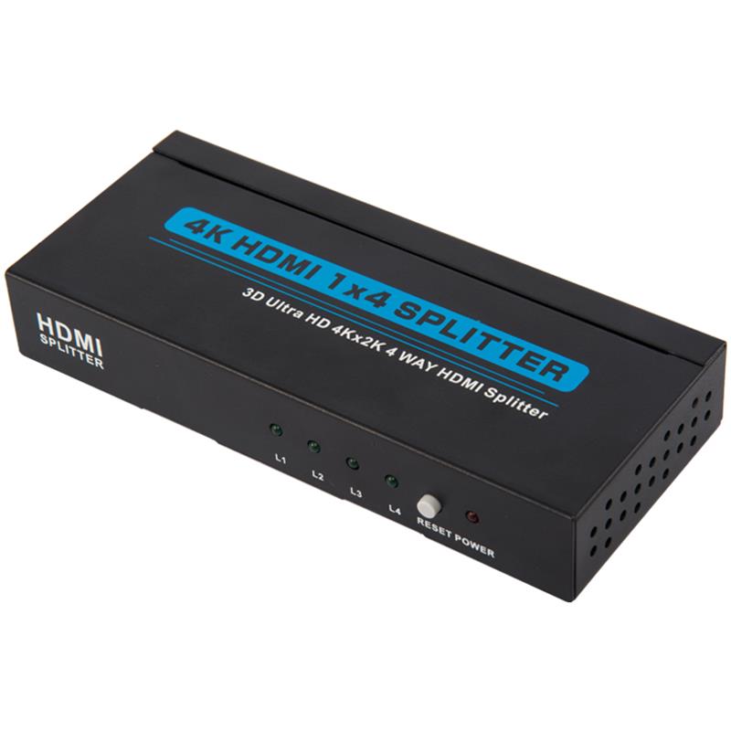 4K 4 порта HDMI 1x4 Splitter Поддержка 3D Ultra HD 4Kx2K \/ 30 Гц