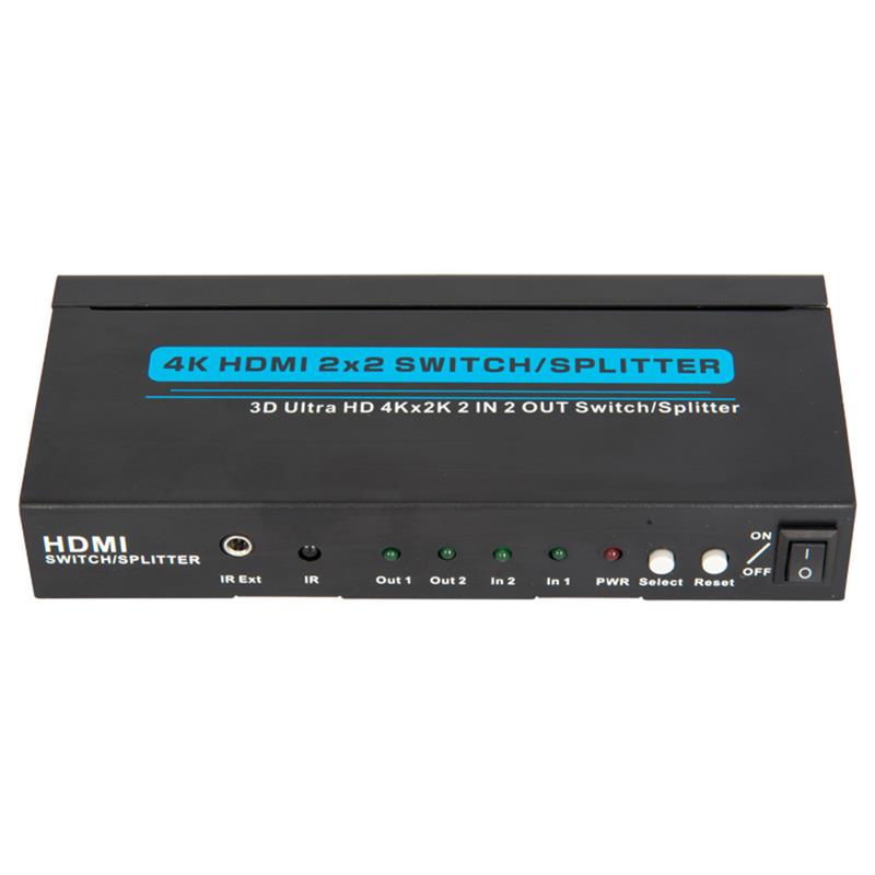 4K \/ 30 Гц HDMI 2x2 Переключатель \/ Splitter Поддержка 3D Ultra HD 4Kx2K \/ 30 Гц