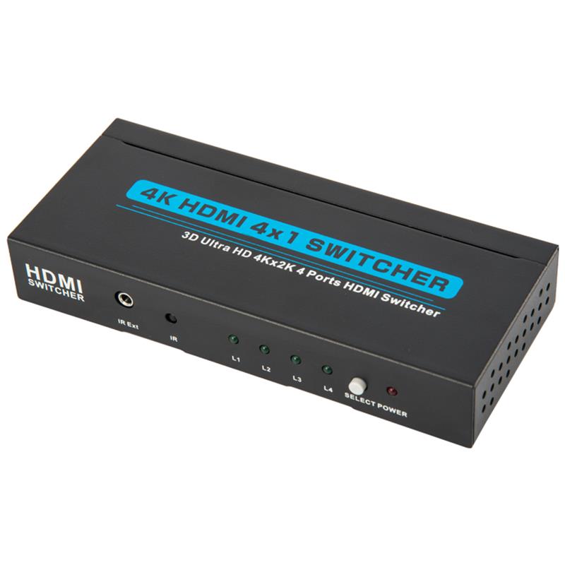 V1.4 4K \/ 30 Гц HDMI 4x1 Switcher Поддержка 3D Ultra HD 4K * 2K \/ 30 Гц