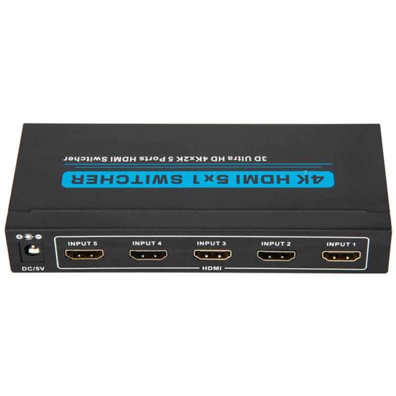 V1.4 4K \/ 30 Гц HDMI 5x1 Switcher Поддержка 3D Ultra HD 4K * 2K \/ 30 Гц